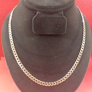 14k Gold Curb Link 20inch Chain